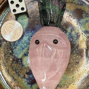 Rose Quartz Ruby Zoisite Carrot Carvings Carl 5